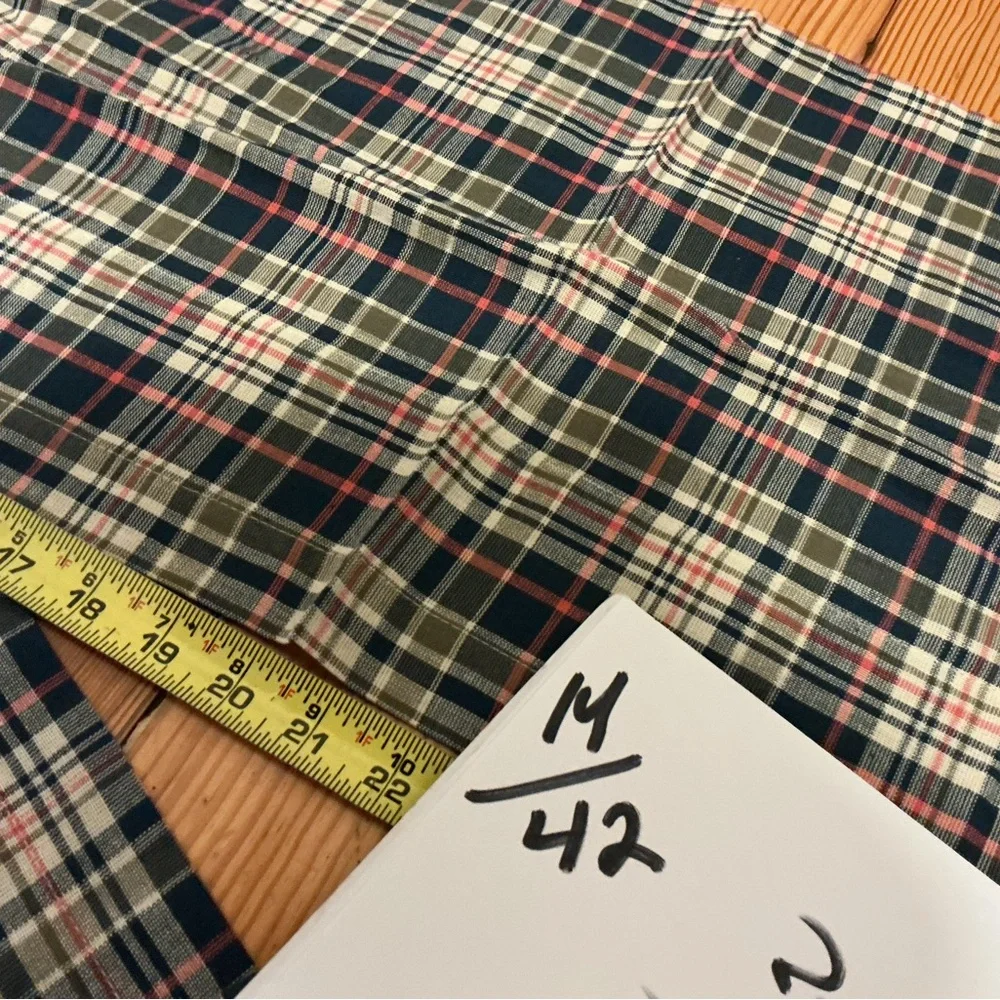 NWOT Crate & Barrel plaid of valances